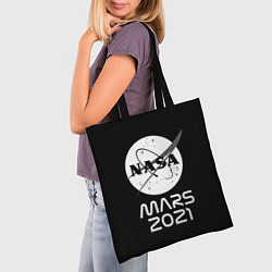 Сумка-шопер NASA Perseverance, цвет: 3D-принт — фото 2