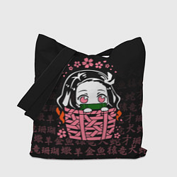 Сумка-шоппер NEZUKO НЕЗУКО ИЕРОГЛИФЫ DEMON SLAYER