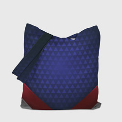 Сумка-шопер Blue abstract, цвет: 3D-принт