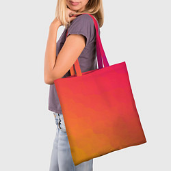 Сумка-шопер Градиент заря, цвет: 3D-принт — фото 2