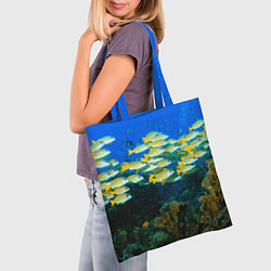 Сумка-шопер Коралловые рыбки, цвет: 3D-принт — фото 2
