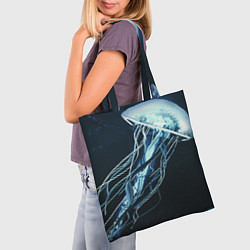 Сумка-шопер Рисунок медуза, цвет: 3D-принт — фото 2