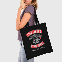 Сумка-шопер Five Finger Death Punch 5FDP, цвет: 3D-принт — фото 2