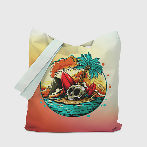 Сумка-шоппер Необитаемый остров / 3D-принт – фото 1