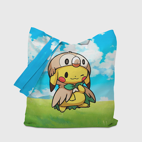 Сумка-шоппер Пикачу совенок / 3D-принт – фото 1