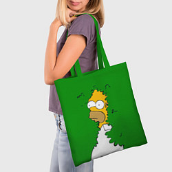 Сумка-шопер Мем с Гомером, цвет: 3D-принт — фото 2