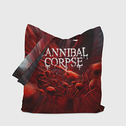 Сумка-шопер Blood Cannibal Corpse Труп Каннибала Z, цвет: 3D-принт