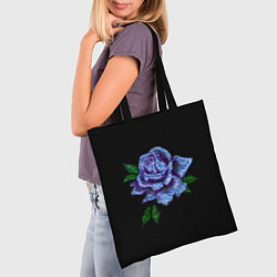 Сумка-шопер Сапфировая роза, цвет: 3D-принт — фото 2