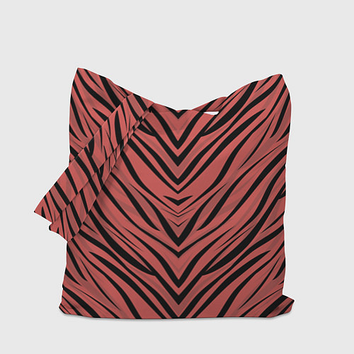 Сумка-шоппер Полосатый тигровый узор / 3D-принт – фото 1
