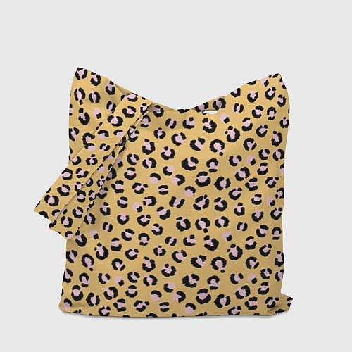 Сумка-шоппер Желтый леопардовый принт / 3D-принт – фото 1