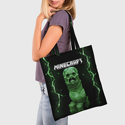 Сумка-шопер CREEPER 3D MINECRAFT 3D Z, цвет: 3D-принт — фото 2