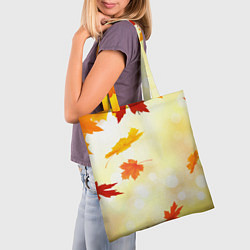Сумка-шопер ПАДАЮЩИЙ КЛЕН ОСЕННЯЯ Z, цвет: 3D-принт — фото 2