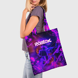 Сумка-шопер MUSIC ROBLOX РОБЛОКС Z, цвет: 3D-принт — фото 2