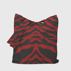 Сумка-шопер Красная шкура тигра, цвет: 3D-принт