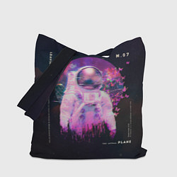 Сумка-шопер Vaporwave Astral Astronaut Collage, цвет: 3D-принт