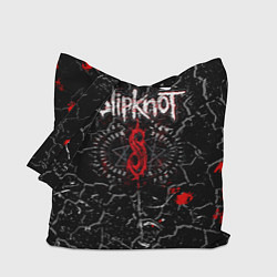 Сумка-шопер Slipknot Rock Слипкнот Музыка Рок Гранж, цвет: 3D-принт