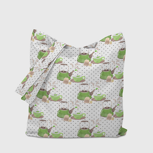 Сумка-шоппер Зеленый чай / 3D-принт – фото 1