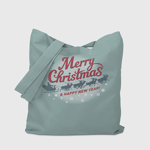Сумка-шоппер Merry Christmas хо-хо-хо / 3D-принт – фото 1
