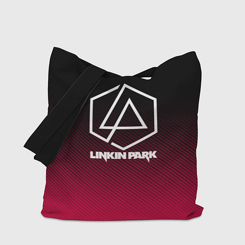 Сумка-шоппер LINKIN PARK LOGO CARBON / 3D-принт – фото 1