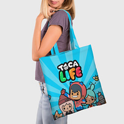 Сумка-шопер Toca Life: Friends, цвет: 3D-принт — фото 2