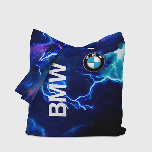 Сумка-шоппер BMW Синяя молния / 3D-принт – фото 1