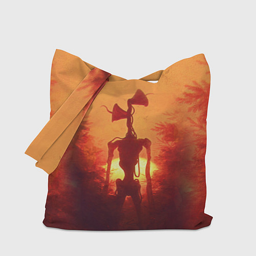 Сумка-шоппер СИРЕНОГОЛОВЫЙ НА ЗАКАТЕ / 3D-принт – фото 1