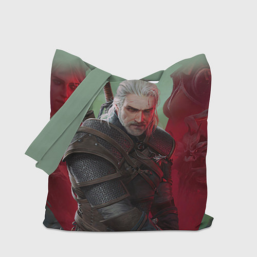 Сумка-шоппер ВЕДЬМАК THE WITCHER ГЕРАЛЬТ С МЕЧОМ / 3D-принт – фото 1