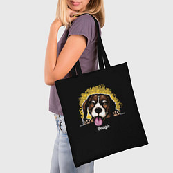 Сумка-шопер Бигль Beagle, цвет: 3D-принт — фото 2