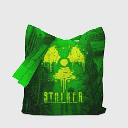 Сумка-шоппер STALKER LOGO RADIATOIN NEON TOXIC