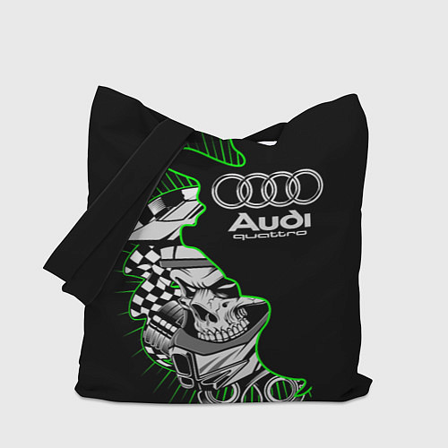 Сумка-шоппер Audi quattro череп / 3D-принт – фото 1