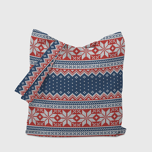 Сумка-шоппер Knitted Pattern / 3D-принт – фото 1