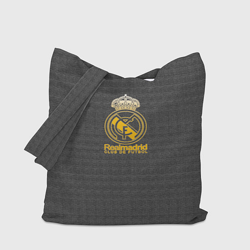 Сумка-шоппер Real Madrid graphite theme / 3D-принт – фото 1