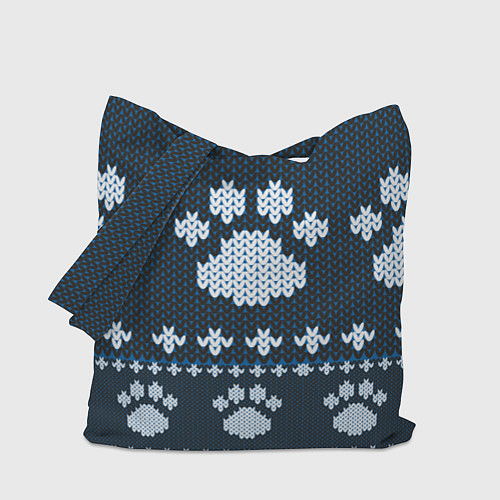 Сумка-шоппер Вязанные тигровые лапки / 3D-принт – фото 1