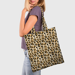 Сумка-шопер Пятна Дикого Леопарда, цвет: 3D-принт — фото 2