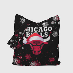 Сумка-шоппер НОВОГОДНИЙ CHICAGO BULLS 2022 СНЕЖИНКИ