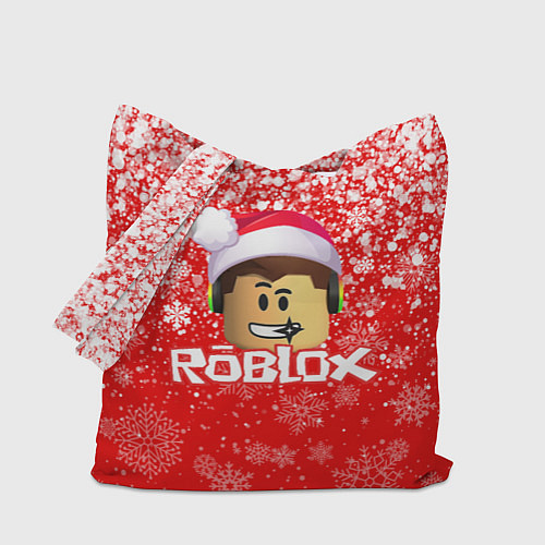 Сумка-шоппер ROBLOX НОВОГОДНИЙ SMILE 2022 / 3D-принт – фото 1