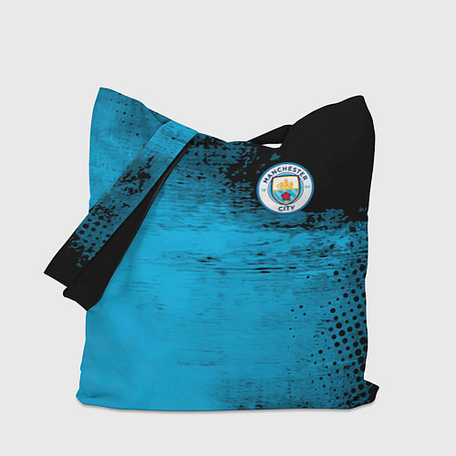 Сумка-шоппер Manchester City голубая форма / 3D-принт – фото 1