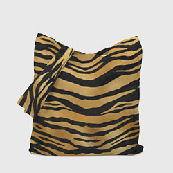 Сумка-шопер Текстура шкуры тигра, цвет: 3D-принт