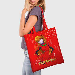 Сумка-шопер Аска Лэнгли Сорью Evangelion, цвет: 3D-принт — фото 2