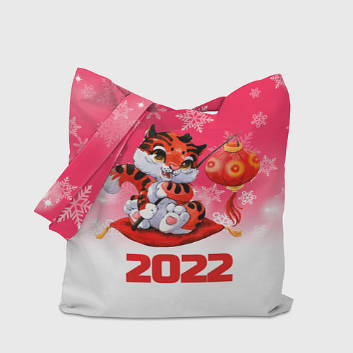 Сумка-шоппер Китайский тигр 2022 Новый год / 3D-принт – фото 1
