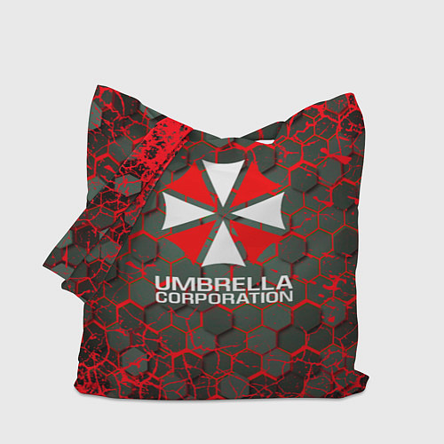 Сумка-шоппер Umbrella Corporation соты / 3D-принт – фото 1