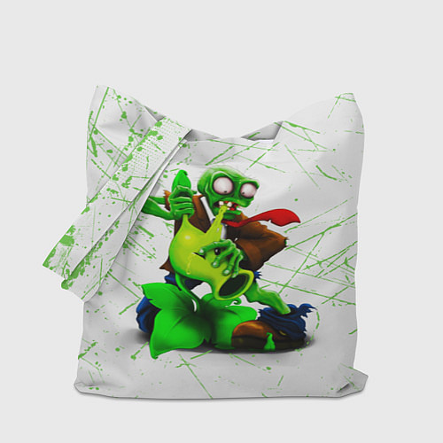 Сумка-шоппер Plants vs Zombies зомби против горохострела / 3D-принт – фото 1