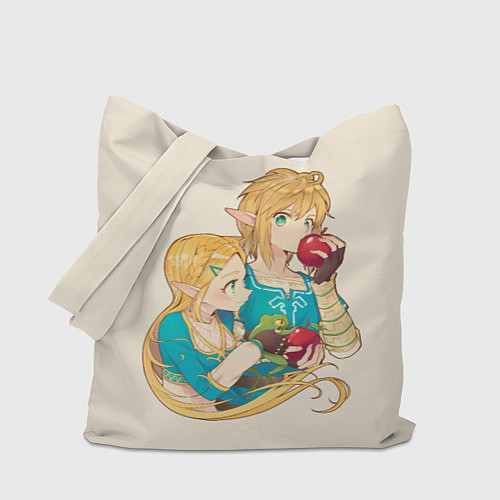 Сумка-шоппер Линк и Зельда с яблоками / 3D-принт – фото 1