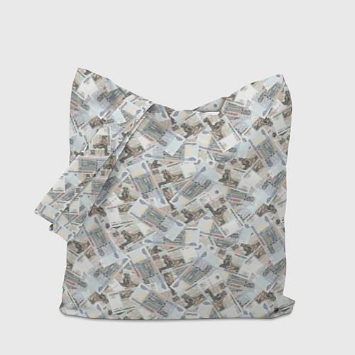 Сумка-шоппер Банкноты 50 рублей / 3D-принт – фото 1