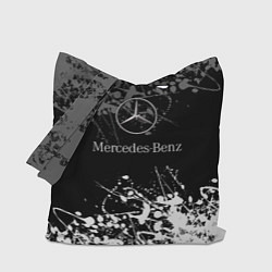 Сумка-шопер Mercedes-Benz Брызги красок, цвет: 3D-принт