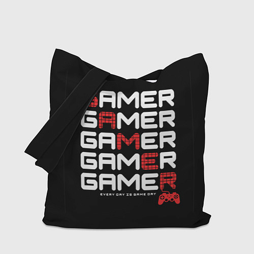 Сумка-шоппер GAMER - GAMER - GAMER / 3D-принт – фото 1