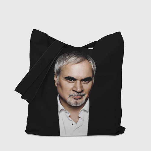 Сумка-шоппер МЕЛАДЗЕ НА ЧЕРНОМ ФОНЕ / 3D-принт – фото 1