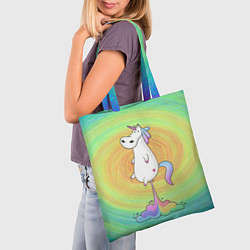 Сумка-шопер На взлёт!, цвет: 3D-принт — фото 2