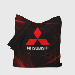 Сумка-шоппер Mitsubishi красные соты