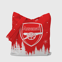 Сумка-шопер FC ARSENAL WINTER ФК АРСЕНАЛ ЗИМНИЙ СТИЛЬ, цвет: 3D-принт